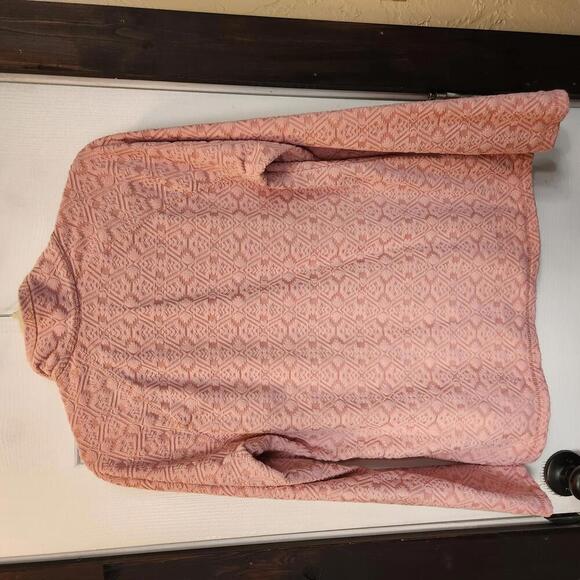 Eddie Bauer Women's Cozy Light Pink Quarter Zip Fleece Pullover - Size Medium - Picture 6 of 8